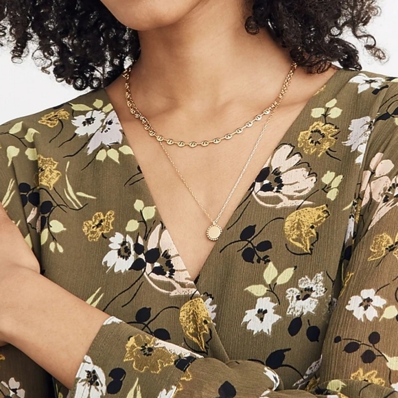 Madewell Cinched Waist Midi Dress Wildblooms Womens - Picture 7 of 8